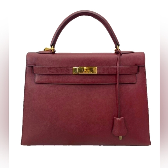 Handbags - HERMES KELLY 32 SELLIER HANDBAG